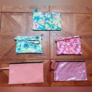 5 Pink and Blue Wristlets